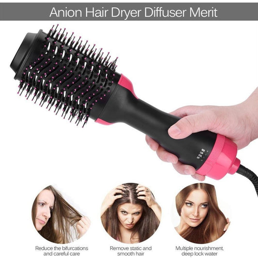 Multifunctional 2 in 1 Hair Dryer Volumizer Rotating Hot Hair Brush - Pita