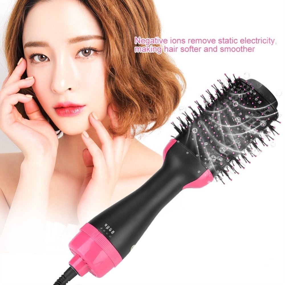 Multifunctional 2 in 1 Hair Dryer Volumizer Rotating Hot Hair Brush - Pita