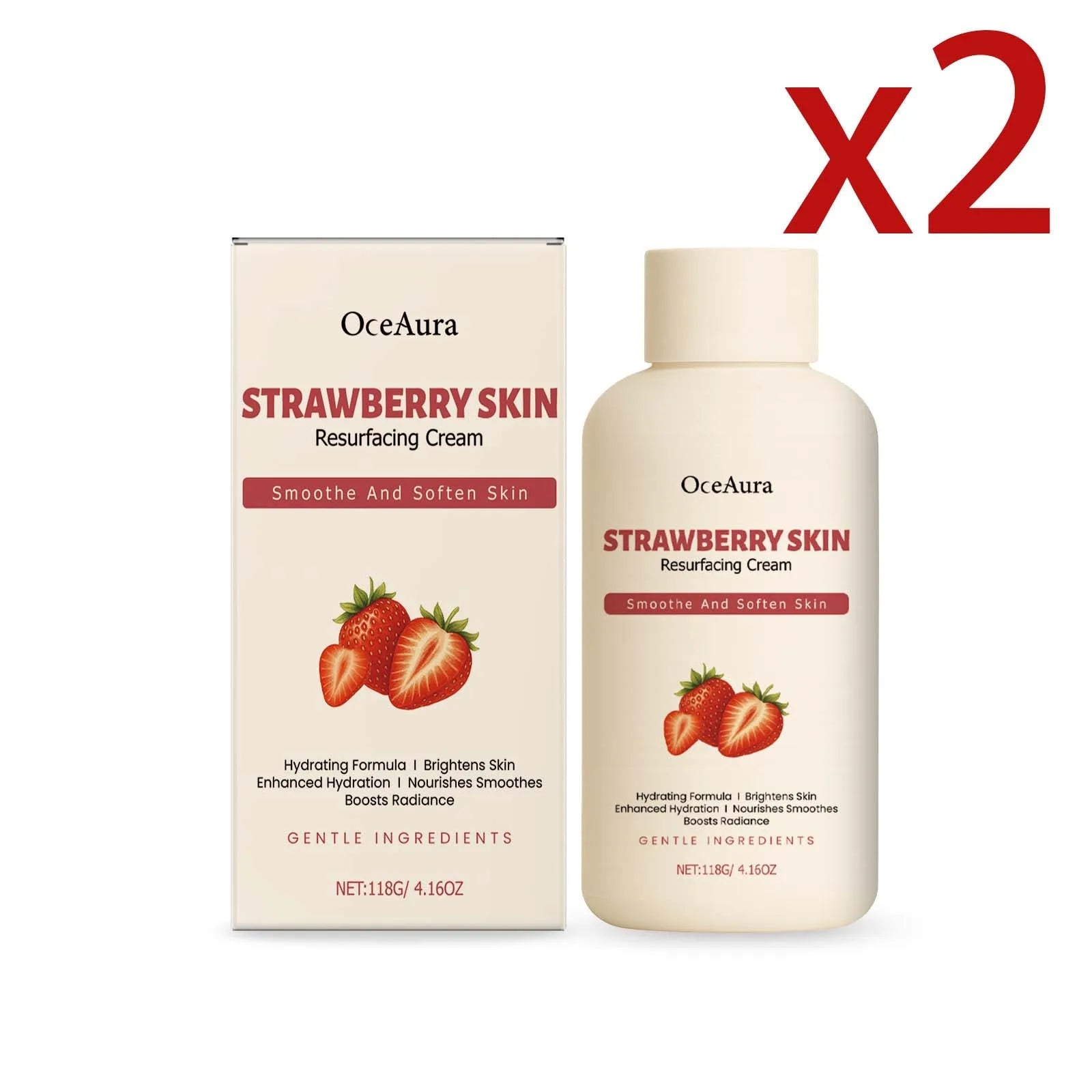 Salicylic Acid Strawberry Rejuvenating Body Cream Deep Moisturizing Improve Rough Skin Relieve Dullness Brightening Body Lotion by Pita for
