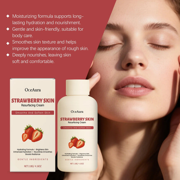 Salicylic Acid Strawberry Rejuvenating Body Cream Deep Moisturizing Improve Rough Skin Relieve Dullness Brightening Body Lotion by Pita for