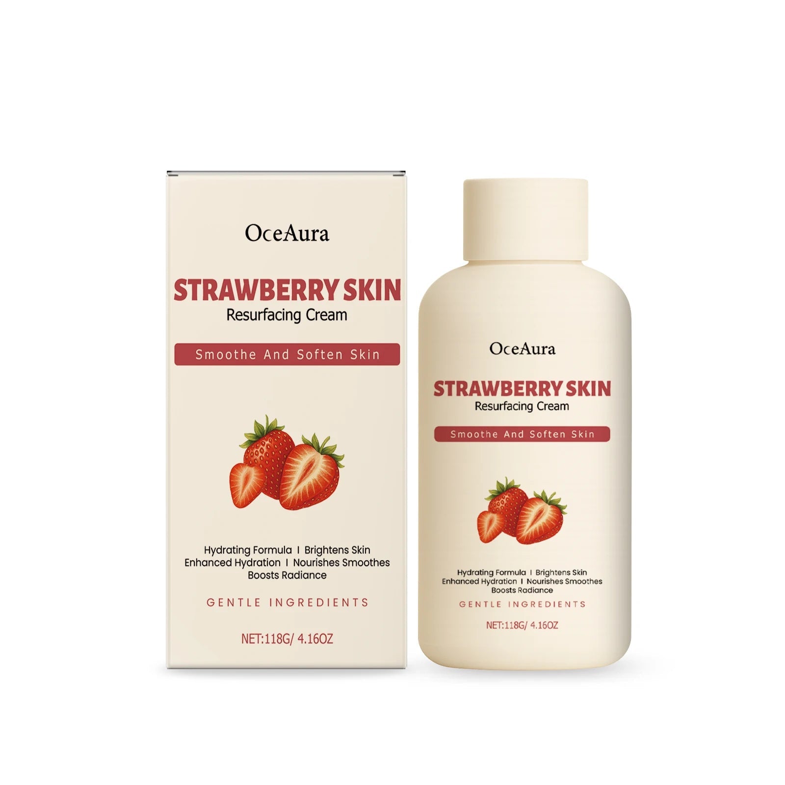 Salicylic Acid Strawberry Rejuvenating Body Cream Deep Moisturizing Improve Rough Skin Relieve Dullness Brightening Body Lotion by Pita for